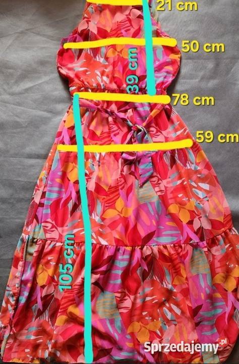 Sukienka długa WyGoDnA JULIA JORDAN kolorowa 10 Oława