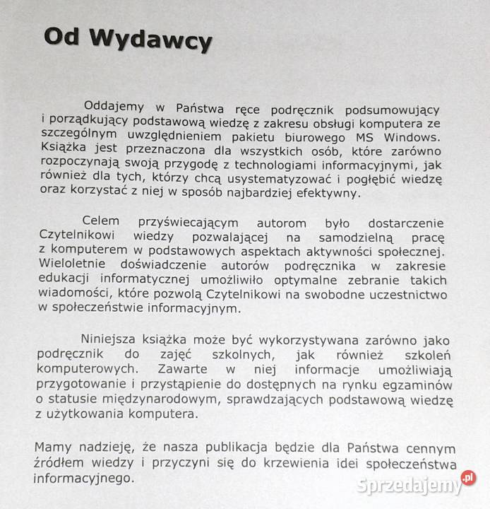 ECDL Core 7 modułów Redaktor Robert Panas lubelskie