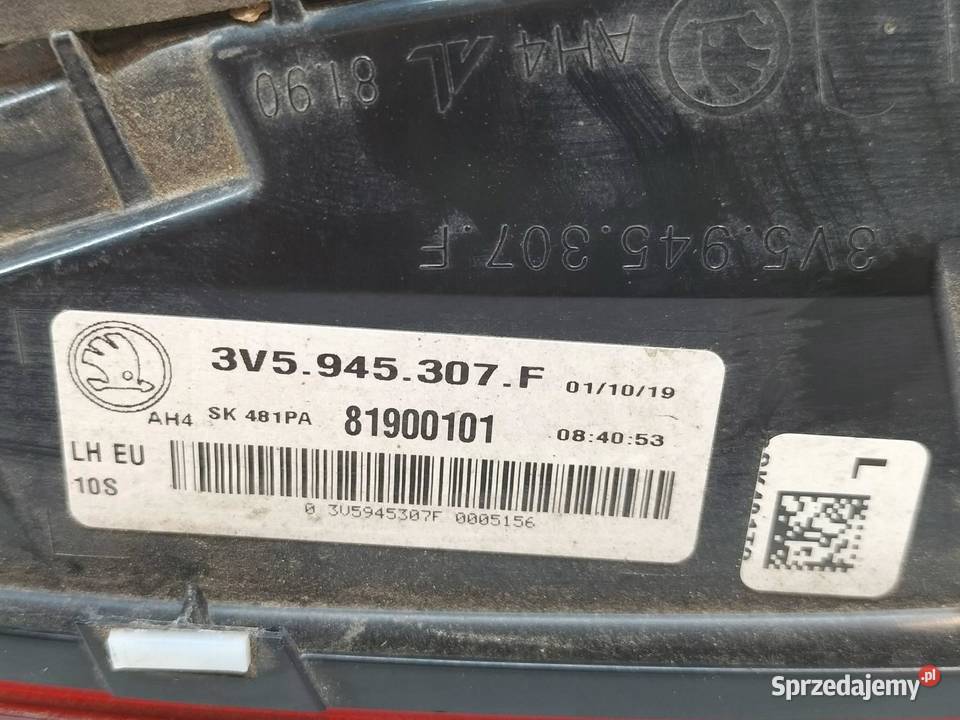 LAMPA TYŁ W KLAPĘ LEWA SEDAN EU LIFT 3V5945307F świętokrzyskie