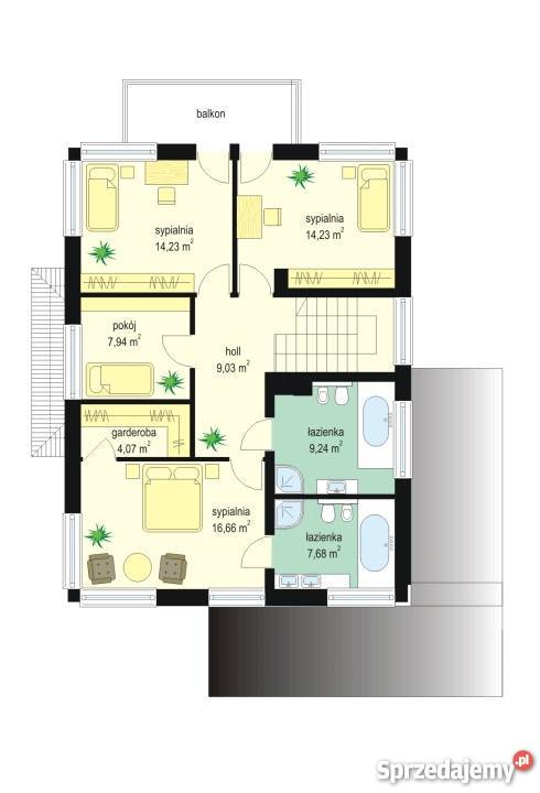 NOWY DOM W STANIE DEWELOPERSKIM RZESZÓW TYCZYN balkon Tyczyn