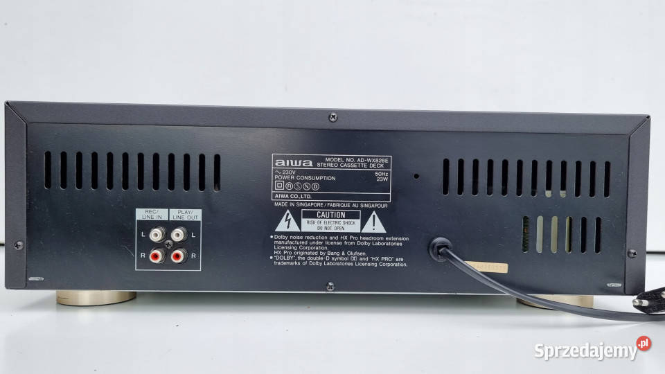 Magnetofon catette deck Aiwa ADWX828 AD WX 828 Międzychód