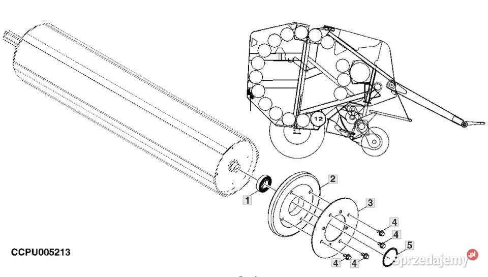 Podkładka dystans pod walce rolki John Deere podkarpackie Polana