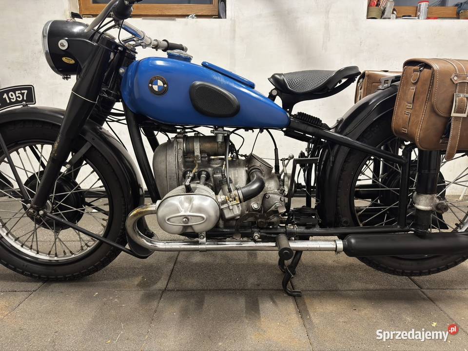 M72 1957 r replika BMW 750 OHV cywil kufry