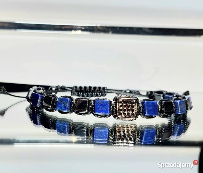 BRANSOLETKA KAMIENIE NATURALNE LAPIS LAZULI