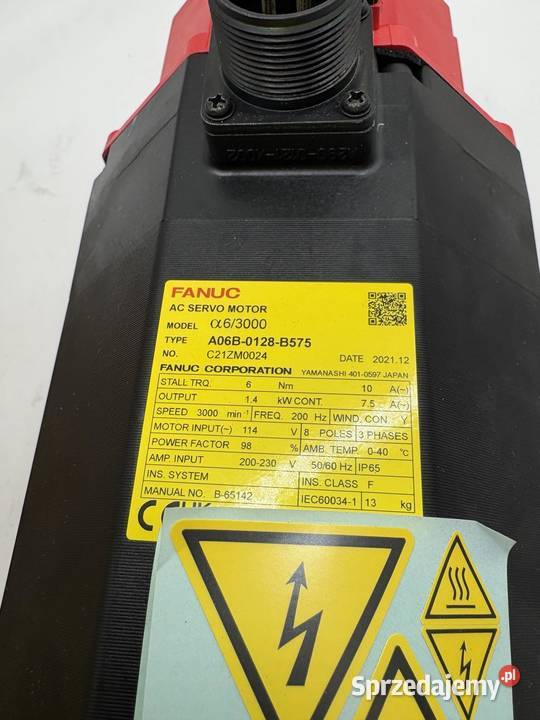 Fanuc A06B0128B575 Servomotor mazowieckie Warszawa sprzedam