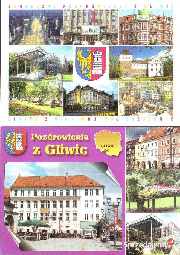 Kart Poczt Gliwice 4 Pocztówki i karty telefoniczne śląskie