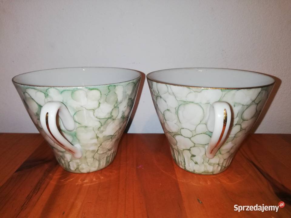 Stara porcelana PRL Włocławek 2 filiżanki proj mazowieckie Warszawa