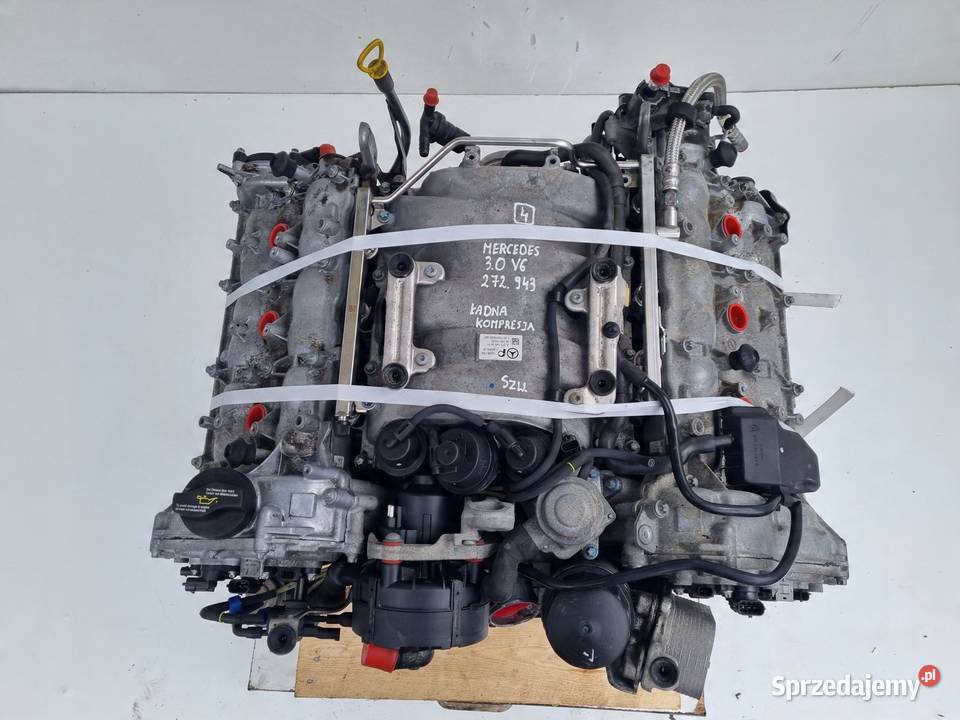 SILNIK KOMPLET Mercedes W211 30 V6 118 272943 Janów