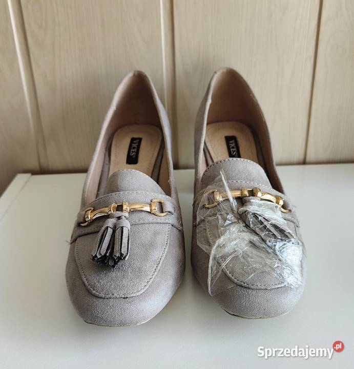 Nowe buty Vices 39 szare czółenka półbuty na Szczecin