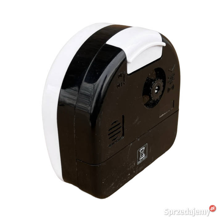 Mały białoczarny budzik elektryczny Eurotime