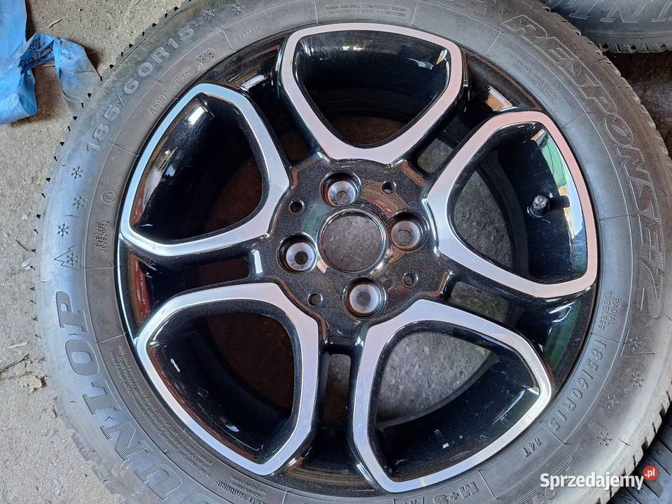 Alufelgi 4x100 15 SMART Forfour Fortwo koła Średnica 15" kujawsko-pomorskie Choceń