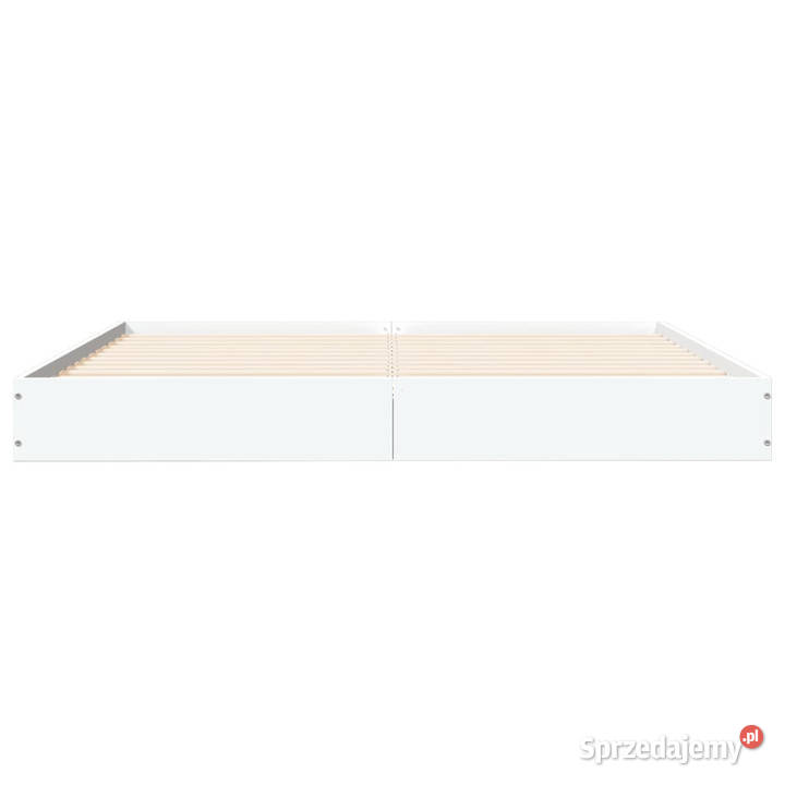 Rama łóżka biała materiał drewnopochodny 160x200 sprzedam