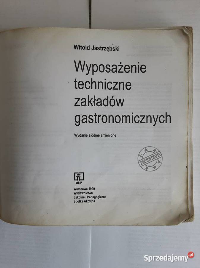 WYPOSAŻENIE TECHNICZNE ZAKŁADÓW GASTRONOMICZNYCH Szczecinek