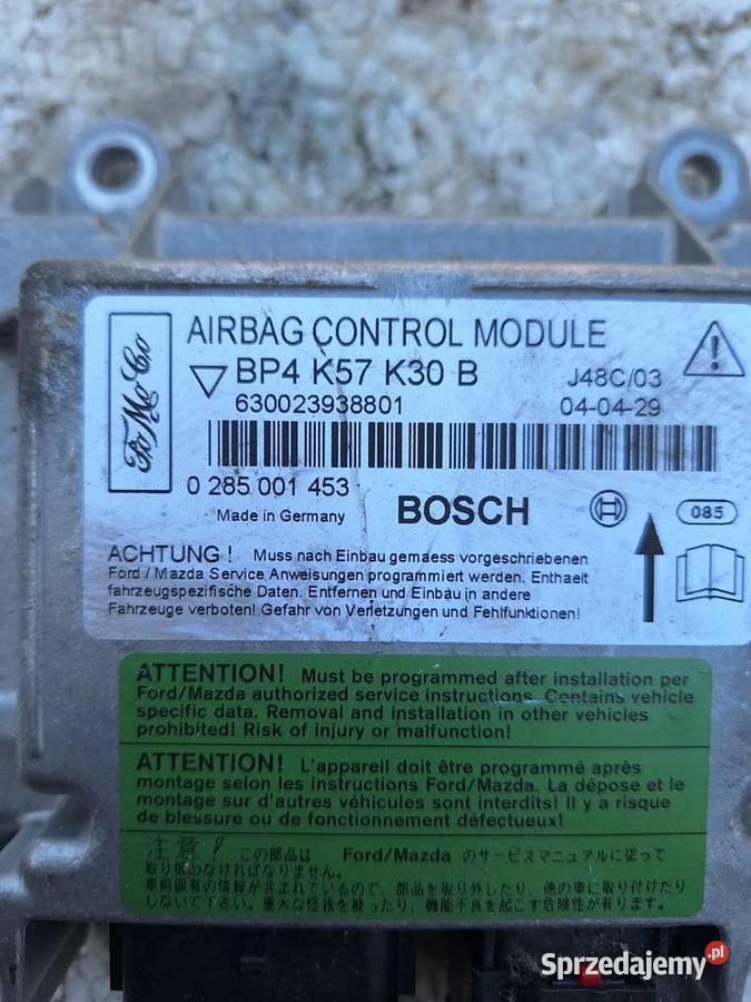 Moduł Sensor AIRBAG Mazda III 3 Wisznice