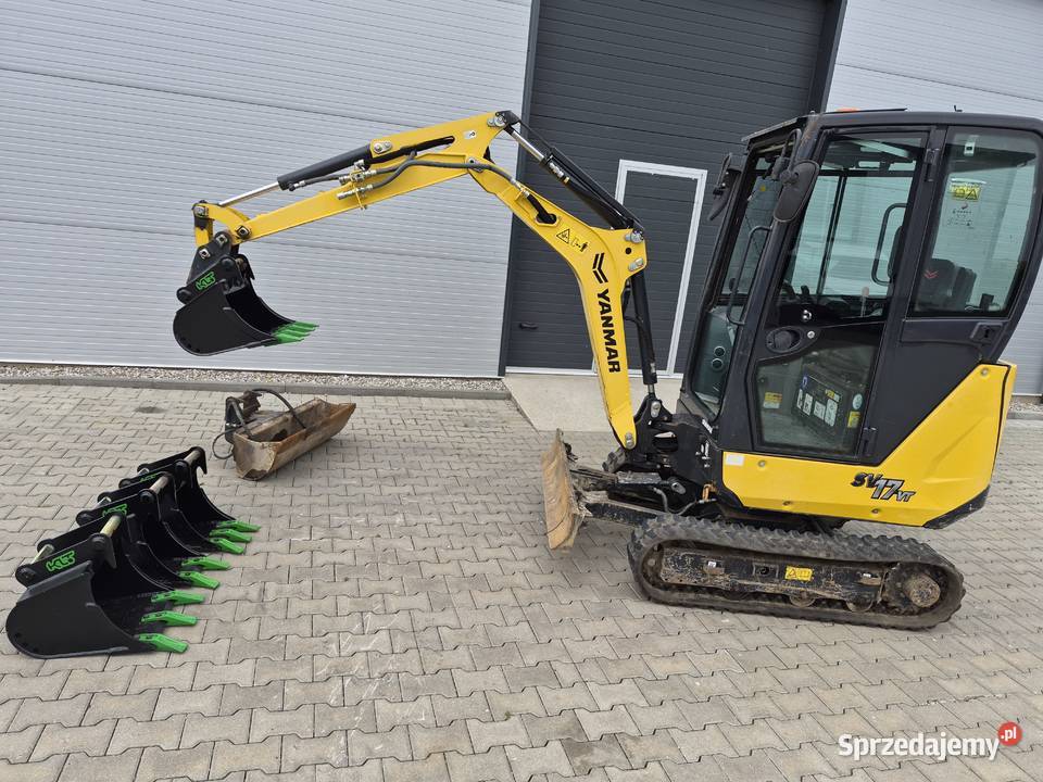 Wynajem minikoparka Yanmar SV17VT wyposażonej w Motoryzacja Myślibórz sprzedam