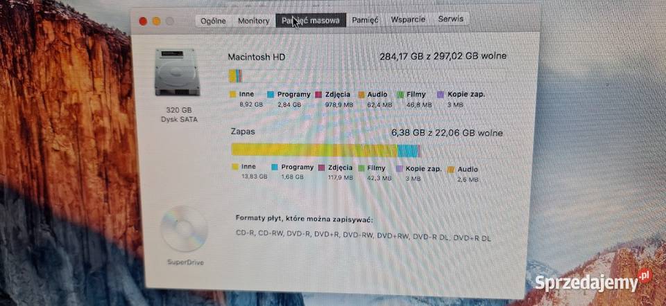 Komputer Apple iMac 2009 Działdowo sprzedam