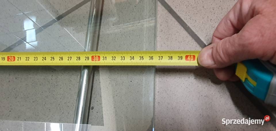 Szklane półki na chromowanych wspornikach Dom i Ogród Łódź