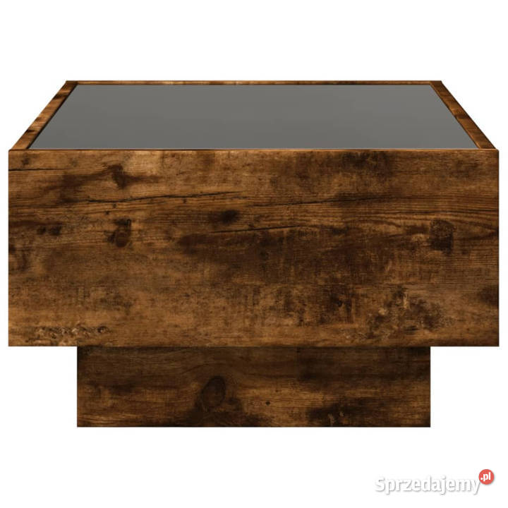 Stolik kawowy z LED przydymiony dąb 70x50x30 Warszawa