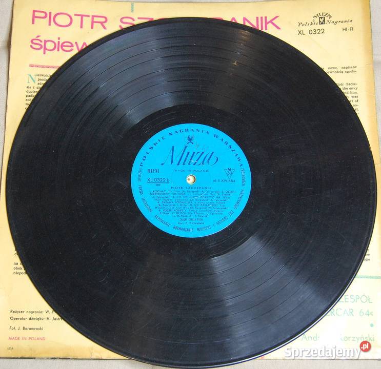 Płyta winylowa PIOTR SZCZEPANIK śpiewa z 1964r mazowieckie Warszawa