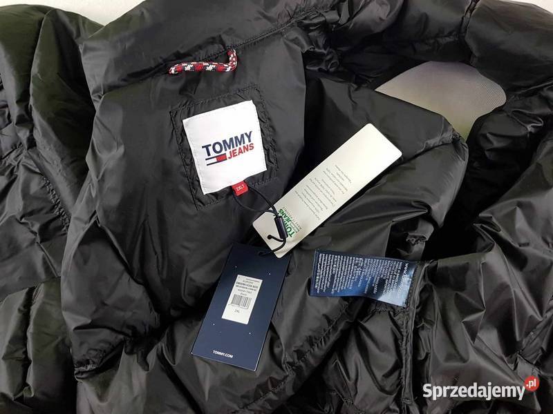 Męska kamizelka Tommy Jeans kaczy puch czarna Rozmiar XXL Kurtki i płaszcze śląskie Tarnowskie Góry