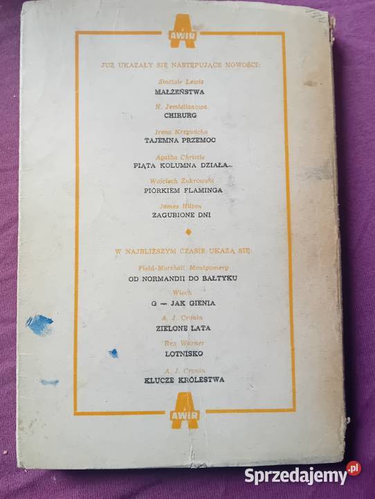 Janusz Meissner Pilot gwiaździstego znaku AWIR Antykwariat Koźminek sprzedam