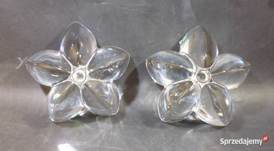 Świeczniki Kryształowe Orrefors Szwecja 2 Warszawa