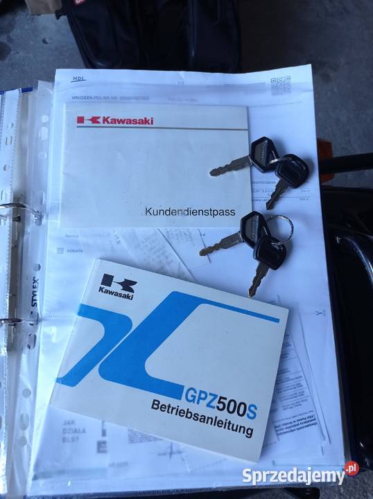 Kawasaki GPZ 500S nowe sakwy i kufer gotowa do Suwałki