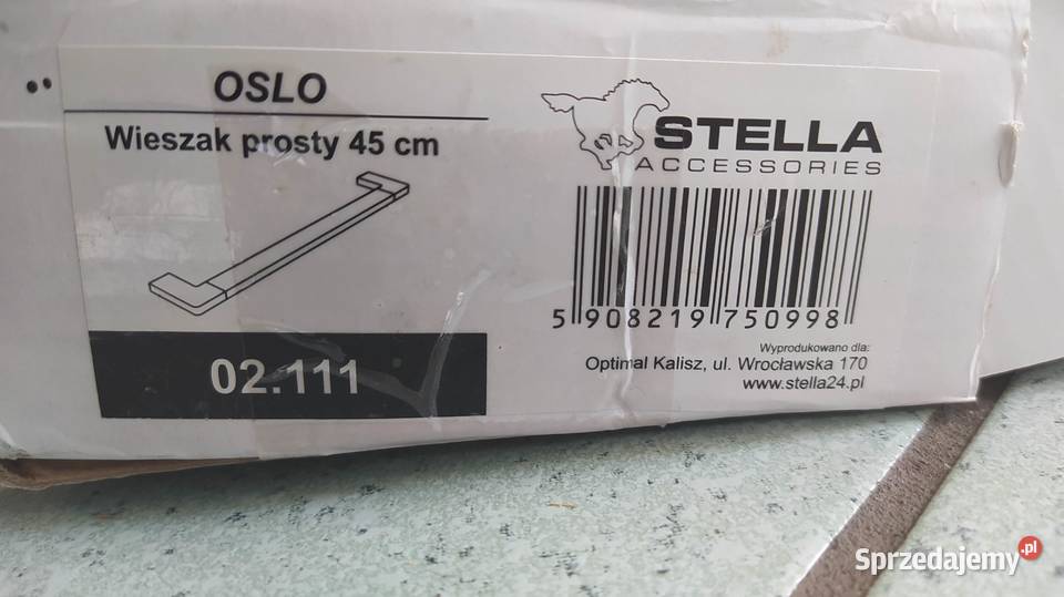 Wieszak 60 02111 Stella Oslo Prosty wyprzedaż