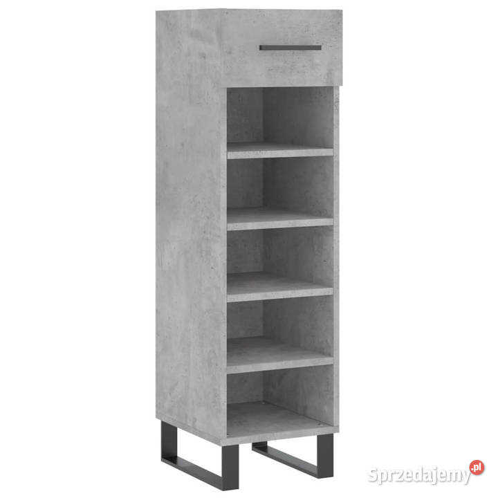 Szafka na buty szarość betonu 30x35x105 WM829704