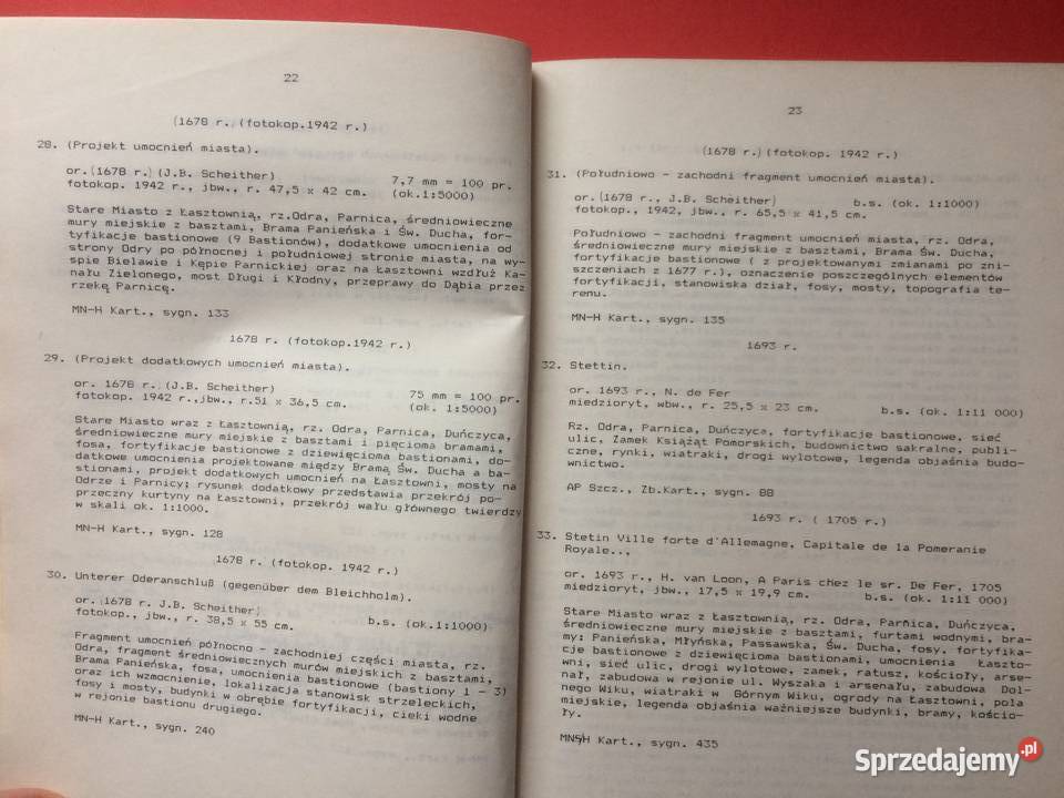674 Katalog Planów Miasta Szczecina 1590 1944