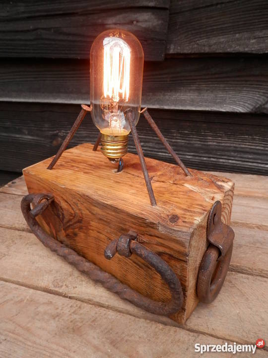 Lampa GWÓŹDŹKOWAL ręcznie wykonana ze starej Szczecinek