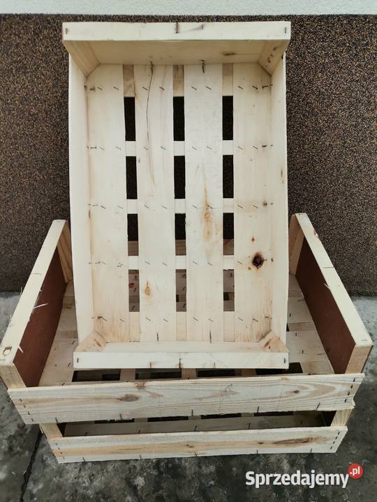 Skrzynki drewniane 60x40 na warzywa owoce