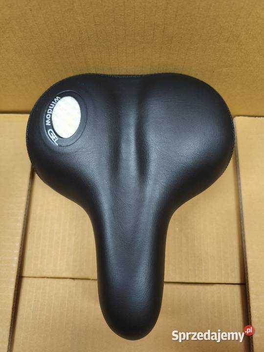 Siodło rowerowe GEL żelowe czarne wygodne Dębica