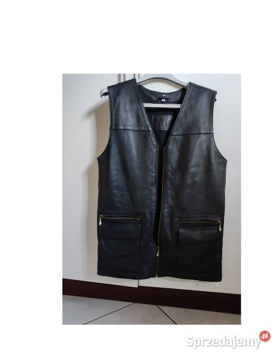 męska skórzana kamizelka skórkowa motocyklówka Kielce