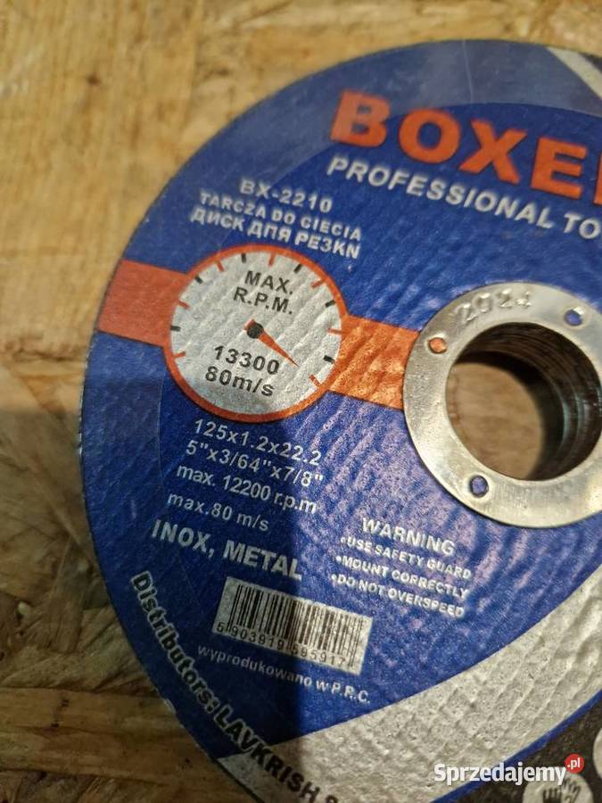 Tarcza Tarcze do cięcia metalu BOXER 125x12x222