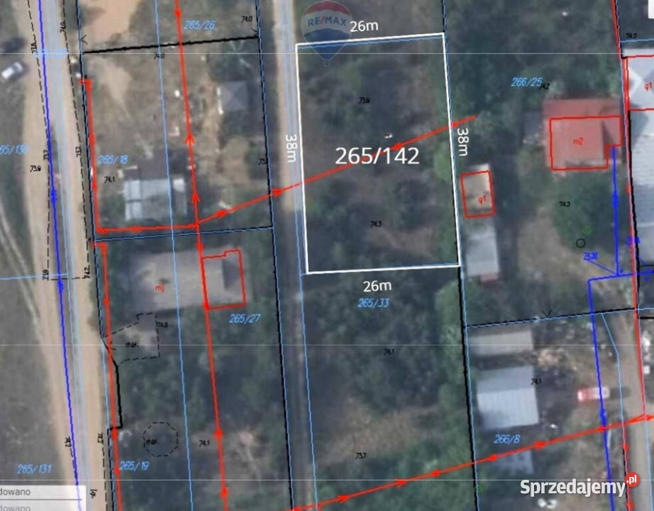 Działka budowlana 1007m2 Nowe Grochale utwardzona mazowieckie