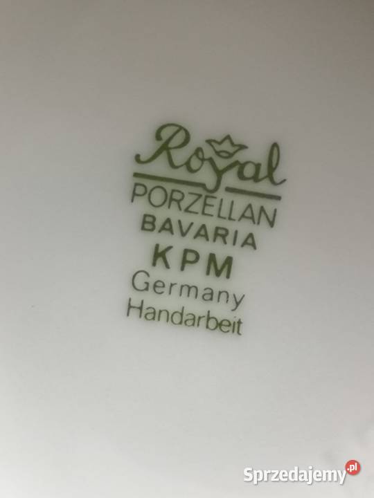Wazon Royal KPM reliefy kolorowe kwiaty