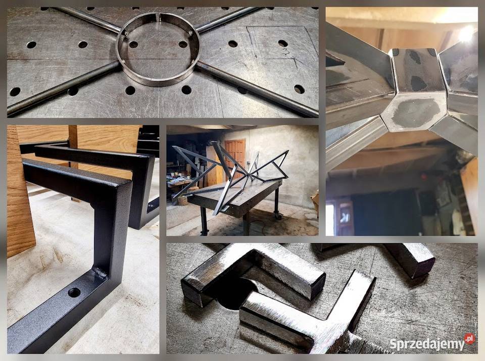 Metalowe nogi podstawa GWIAZDA NA WYMIAR loft Bartoszyce