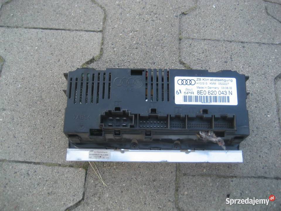 audi a4 b6 małysz 0205r panel klimatyzacji Rakoniewice sprzedam