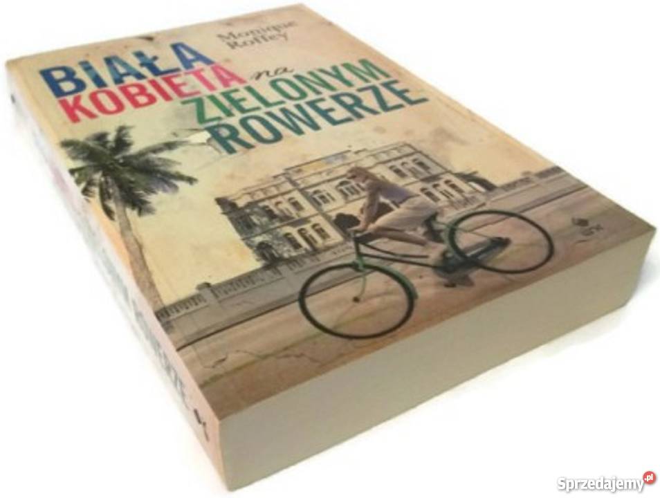 Biała kobieta na zielonym rowerze Monique sprzedam