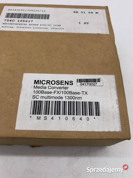 Microsens MS410640 100BaseFX100BaseTX Media Pozostałe