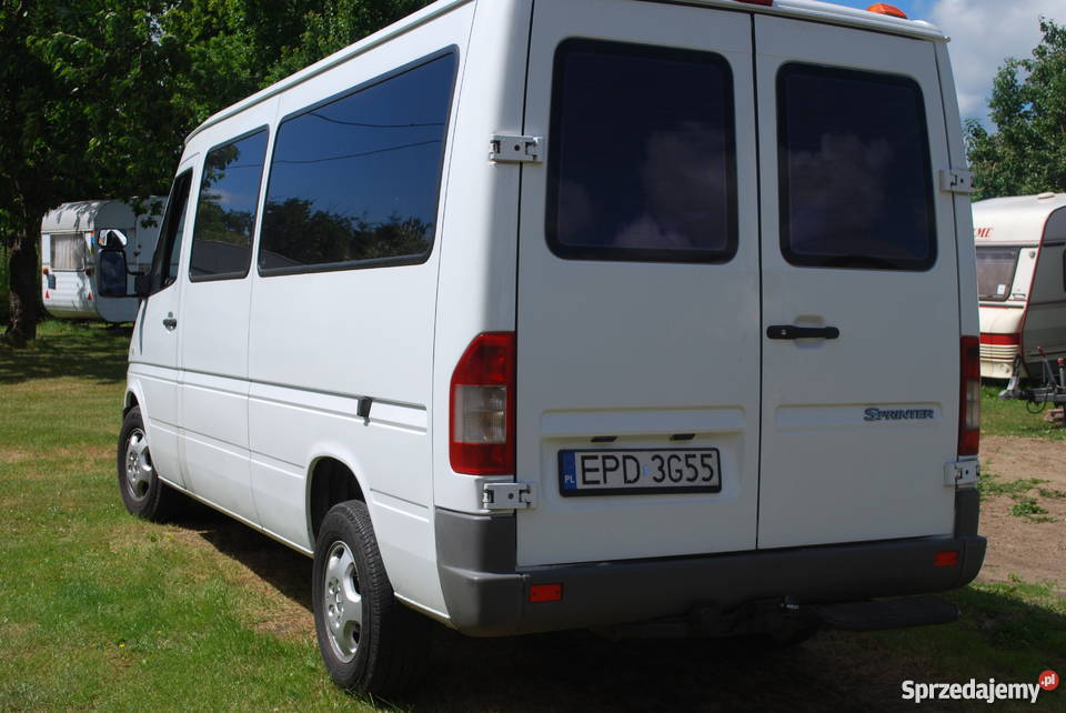Mercedes Sprinter 27 cdi 316 9 osobowy 2003 welurowa tapicerka Łódź