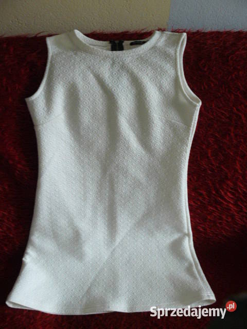 Biala sukienka bez rekawow Sinsay XS Spódnice i sukienki podkarpackie Rzeszów