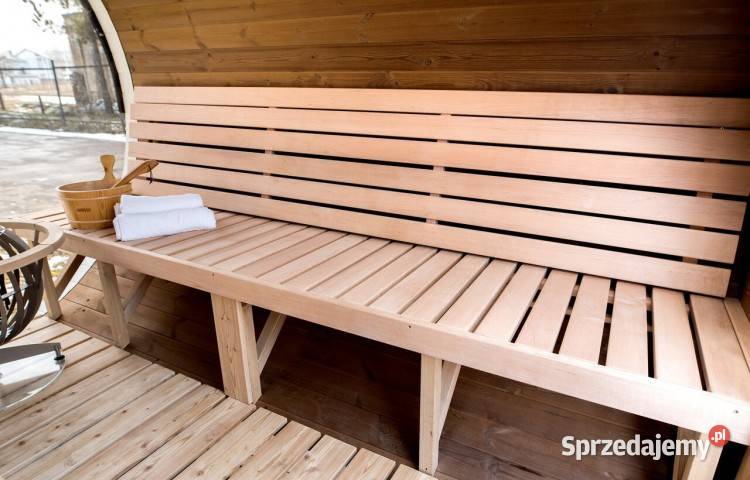 Luksusowa Sauna fińska Beczka ogrodowa 4m Ruska Płock