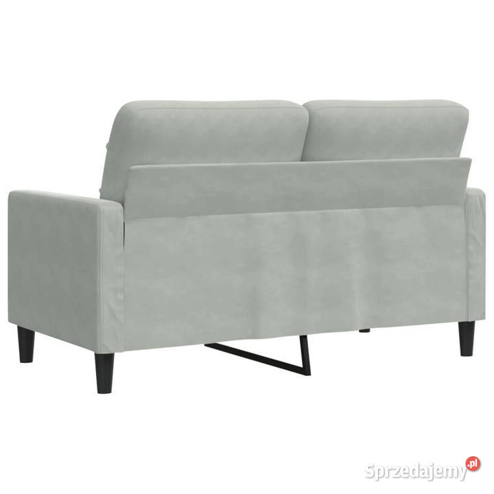 Sofa 2osobowa jasnoszara 120 tapicerowana