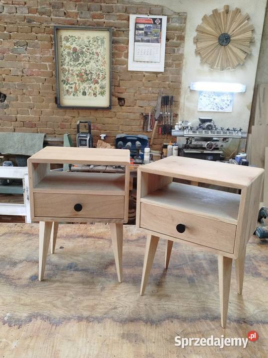 Szafka nocna z litego drewna dębowego dolnośląskie Postolice