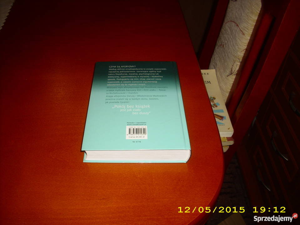 Księga aforyzmów D i Wł Masłowscy Rok wydania 2005 Książki naukowe i popularnonaukowe Goleniów