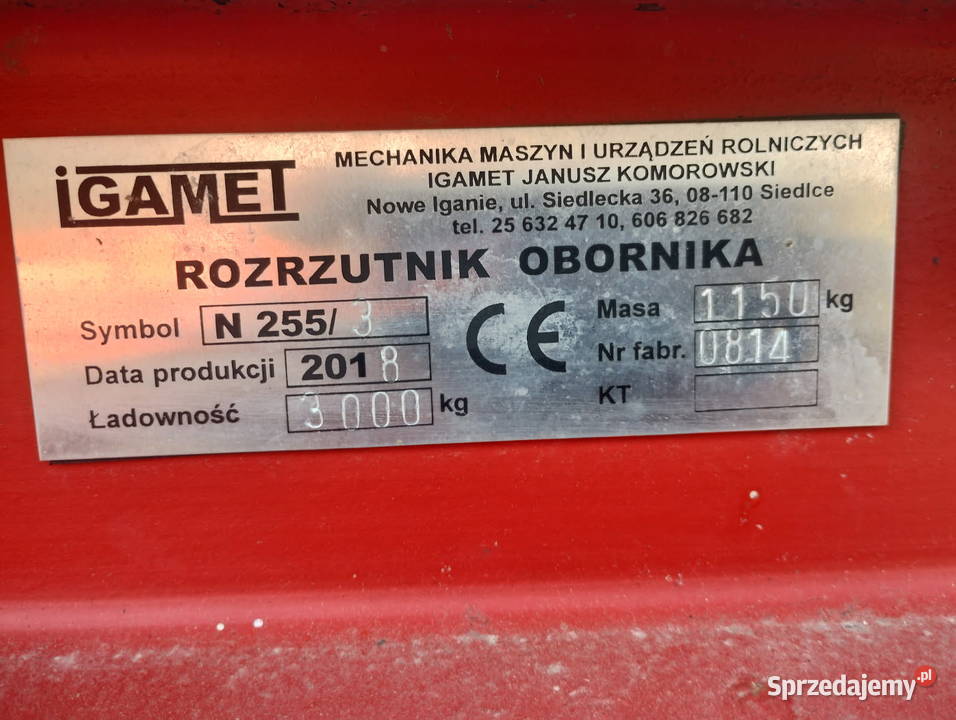 Sprzedam rozrzutnik Gołdap sprzedam