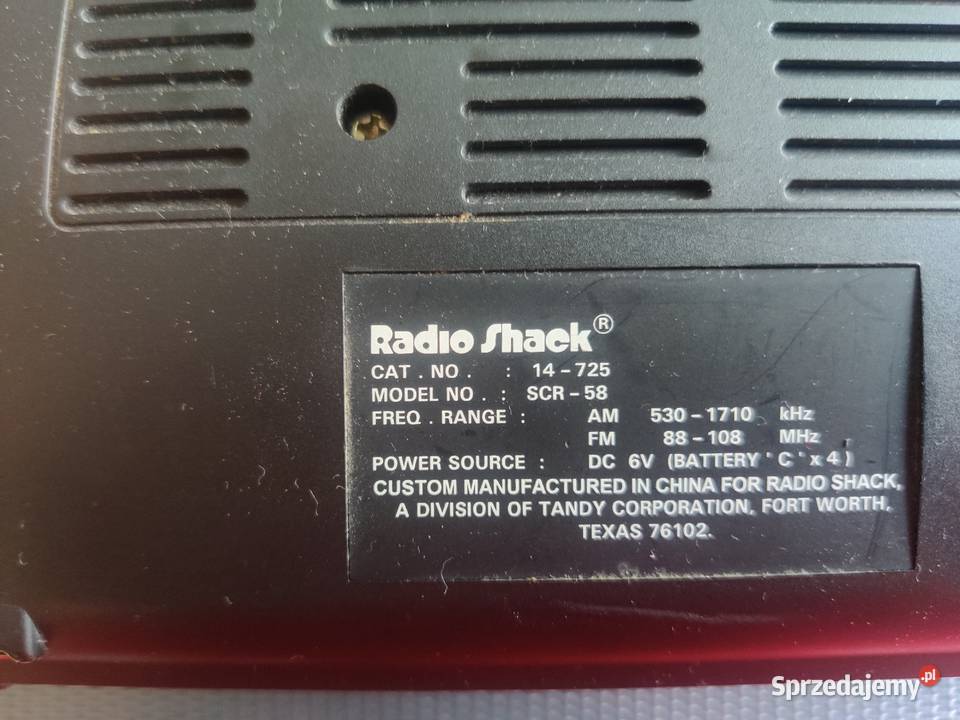Radioodtwarzacz Shaek Elektronika śląskie Myszków