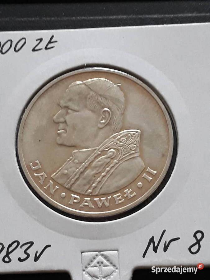 1000 Papież Jan Paweł II1983 r 8 Mennicze Konin